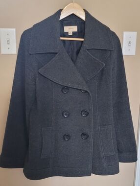 💛2 for $20💛 Bundle and save Charcoal Double-Breasted Peacoat